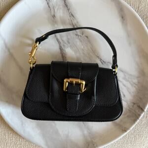 See by Chloe Mini Lesly Leather Hand Bag Clutch Purse Black